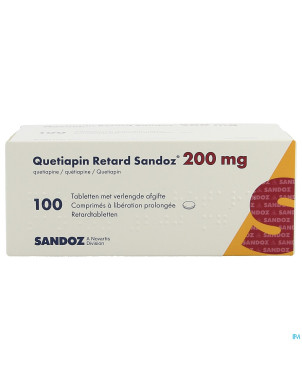 Quetiapin sandoz liberat prol 100 x 200 mg