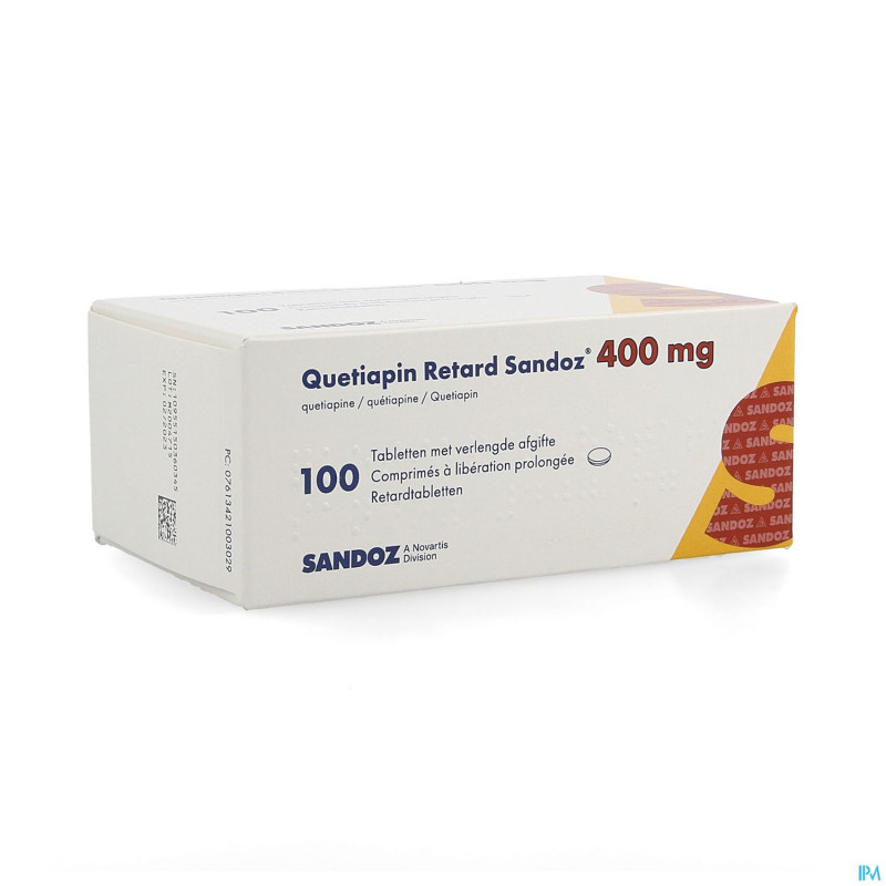 Quetiapin sandoz liberat prol 100 x 400 mg