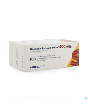 Quetiapin sandoz liberat prol 100 x 400 mg