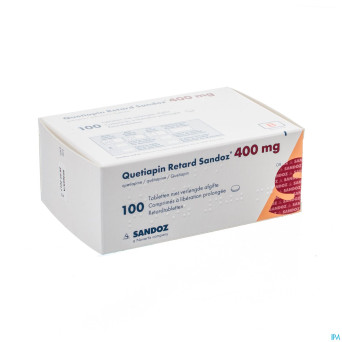 Quetiapin sandoz liberat prol 100 x 400 mg