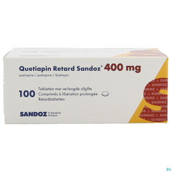 Quetiapin sandoz liberat prol 100 x 400 mg