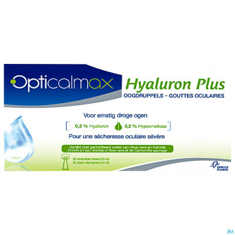 Opticalmax hyaluron plus   20x0,5ml