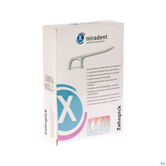 Miradent cure-dents avec fil dentaire 100