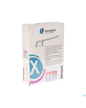 Miradent cure-dents avec fil dentaire 100