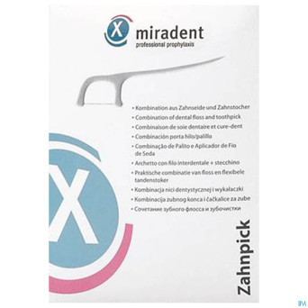Miradent cure-dents avec fil dentaire 100