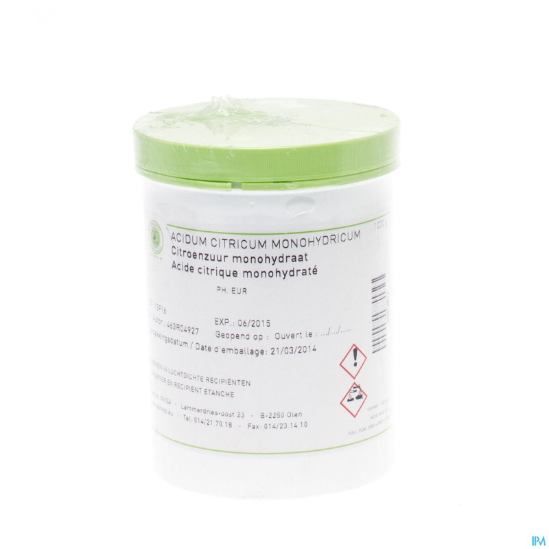 Citri. acide 1h2o crist  1kg pannoc