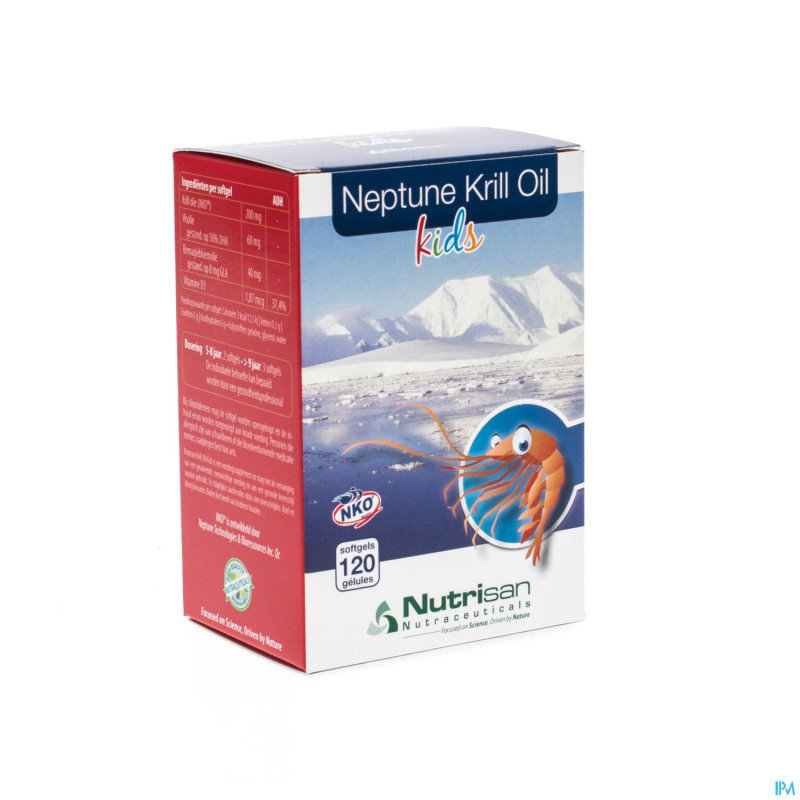 Neptune krill oil kids  softgels 120 nutrisan