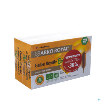 Arkoroyal gelee royale 1500mg duopack amp 2x20