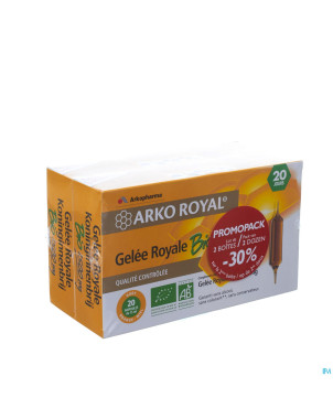 Arkoroyal gelee royale 1500mg duopack amp 2x20