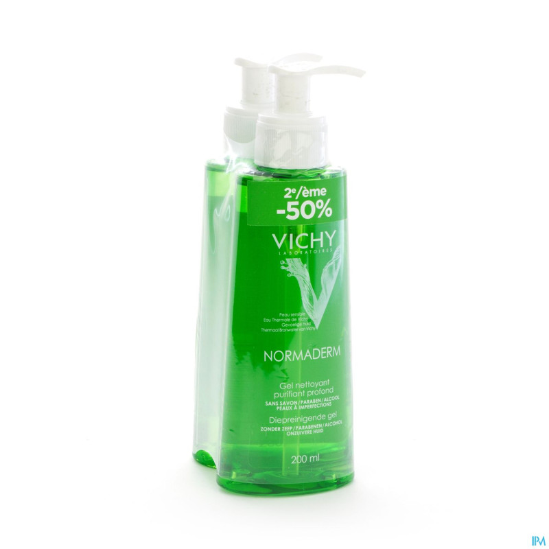 Vichy normaderm gel net. pur. duo 2x200ml