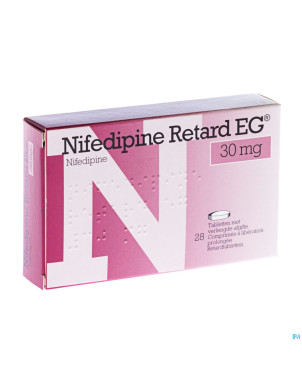 Nifedipine retard eg 30 mg comp liberat prol 28