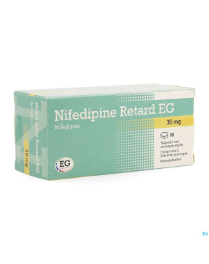 Nifedipine retard eg 30mg comp liberat prol 98