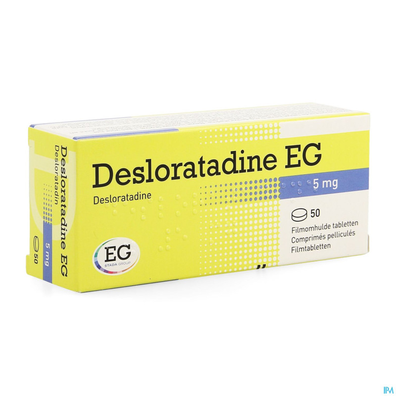 Desloratadine eg  5 mg comp pell  50 x  5 mg