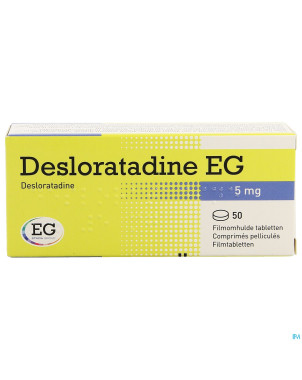 Desloratadine eg  5 mg comp pell  50 x  5 mg