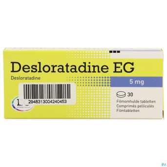 Desloratadine eg  5 mg comp pell  30 x  5 mg