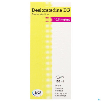 Desloratadine eg 0,5 mg/ml sol buvable fl 150 ml