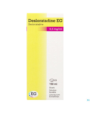 Desloratadine eg 0,5 mg/ml sol buvable fl 150 ml