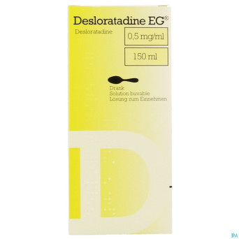Desloratadine eg 0,5 mg/ml sol buvable fl 150 ml