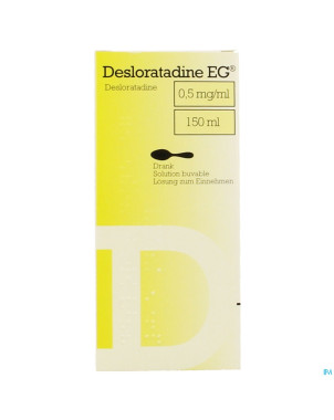 Desloratadine eg 0,5 mg/ml sol buvable fl 150 ml