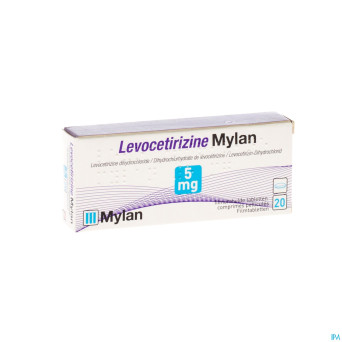 Levocetirizine mylan 5 mg comp pell  20