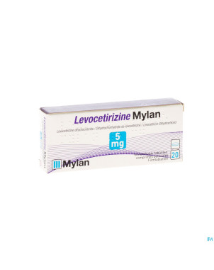 Levocetirizine mylan 5 mg comp pell  20