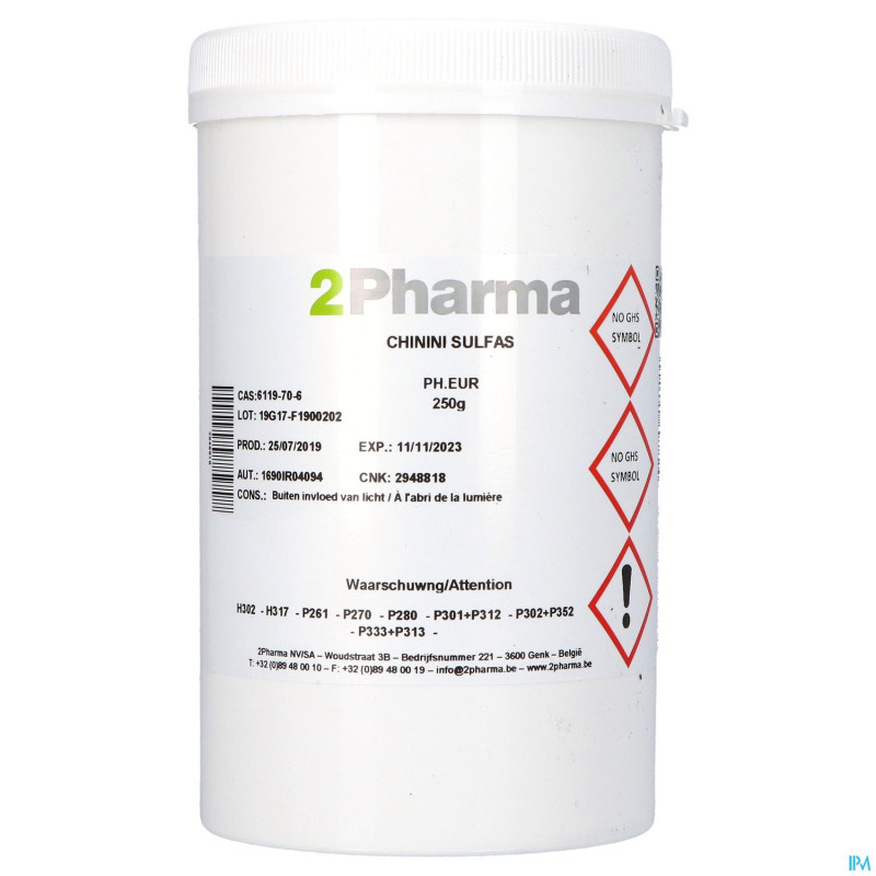 Quinine sulphate    250g 2pharma