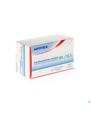 C0 valsartan apotex  80mg/12,5mg comp pell 56
