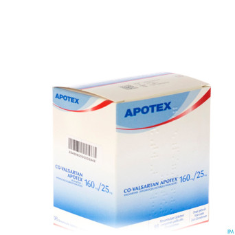 C0 valsartan apotex 160mg/25mg comp pell 98