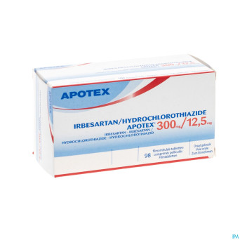 Irbesartan hydroch apotex 300mg/12,5mg comp pell98