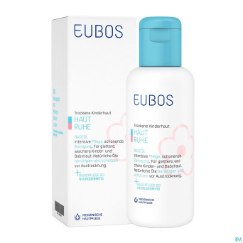 Eubos haut ruhe bebe-enfant huile de bain    125ml