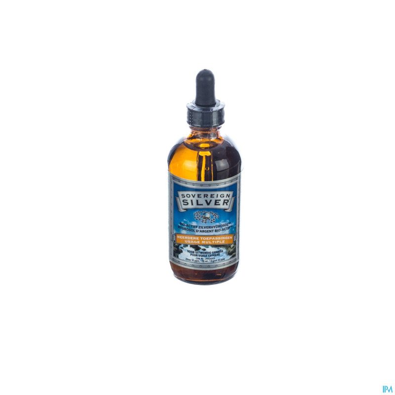 Sovereign silver nat immunogenics dropper top118ml