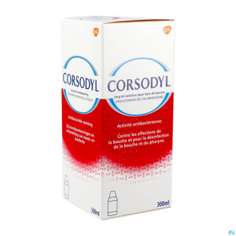 Corsodyl 2mg/ml solution bain bouche    300ml