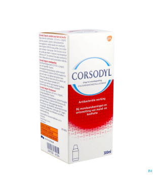 Corsodyl 2mg/ml solution bain bouche    300ml