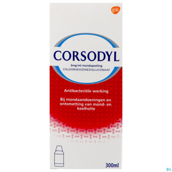 Corsodyl 2mg/ml solution bain bouche    300ml