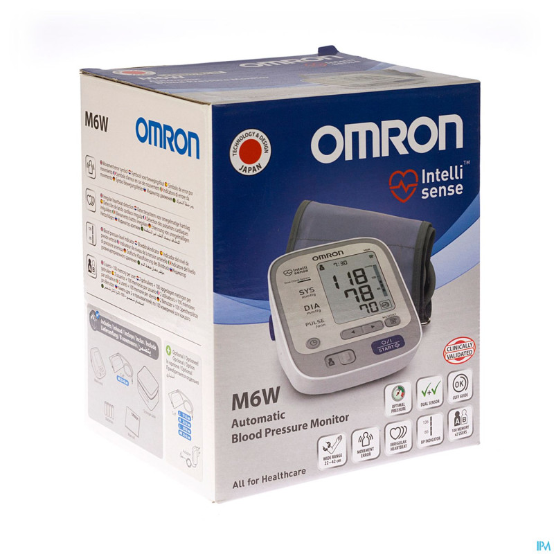 Omron m6w tensiometre bras brassard m/l   hem7213e