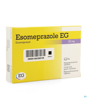 Esomeprazole eg 20mg gastro res tabs 14x20mg