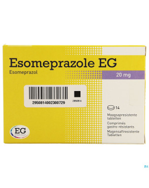 Esomeprazole eg 20mg gastro res tabs 14x20mg