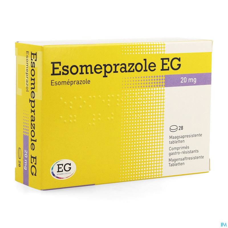 Esomeprazole eg 20mg gastro res tabs 28x20mg