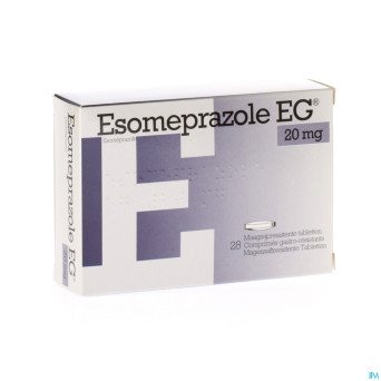 Esomeprazole eg 20mg gastro res tabs 28x20mg