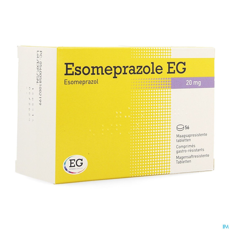 Esomeprazole eg 20mg gastro res tabs 56x20mg
