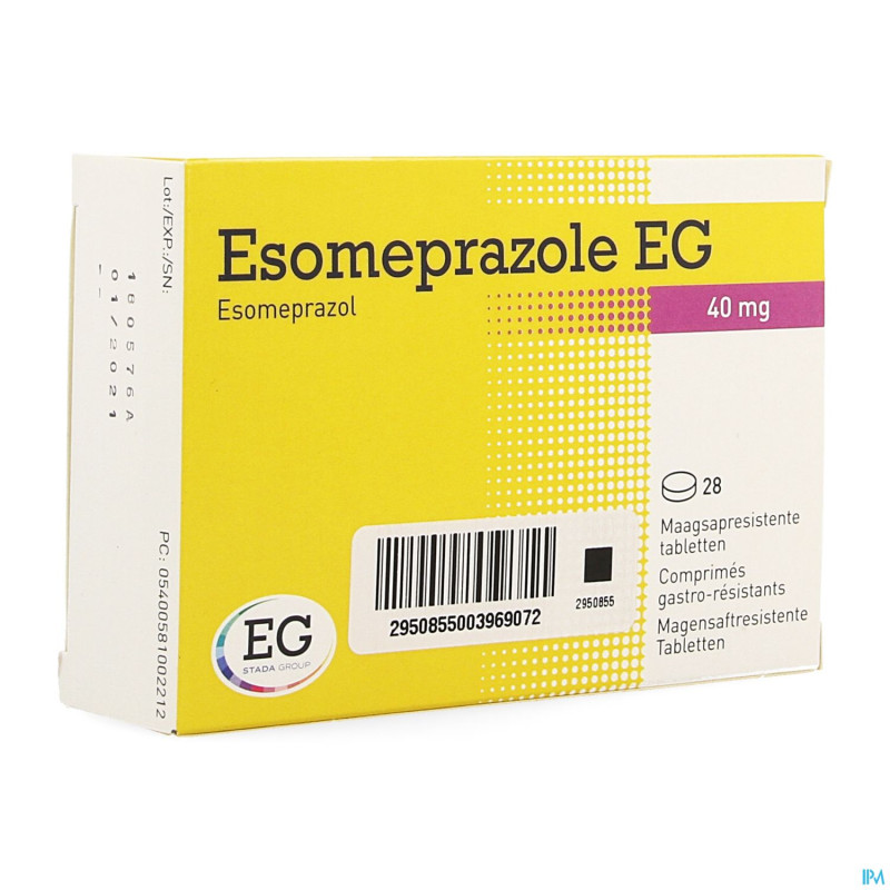 Esomeprazole eg 40mg gastro res tabs 28x40mg