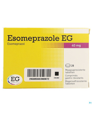 Esomeprazole eg 40mg gastro res tabs 28x40mg
