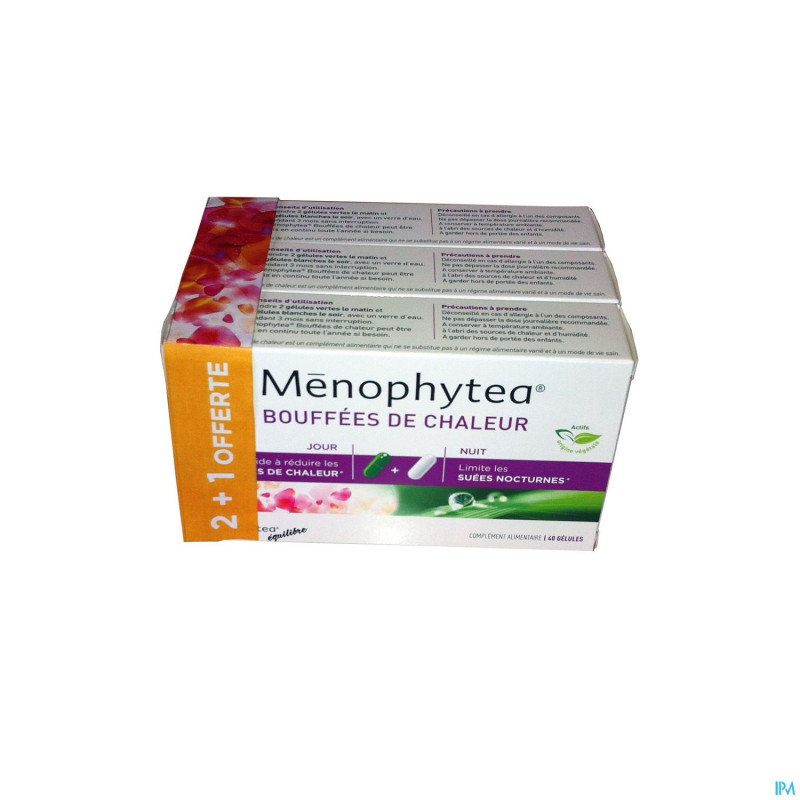 Menophytea bouffees de chaleur tri pack caps 40