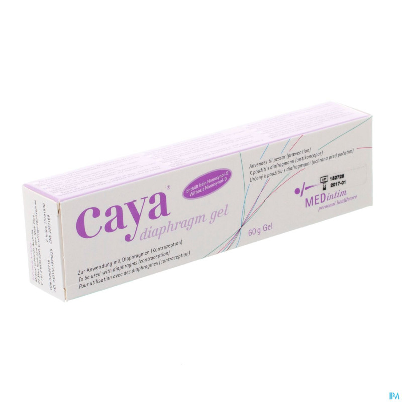 Caya gel pr diaphragmes applicateur + tbe 60g