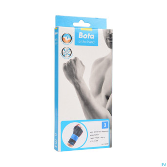 Bota ortho serre poignet main 501 noir  n3