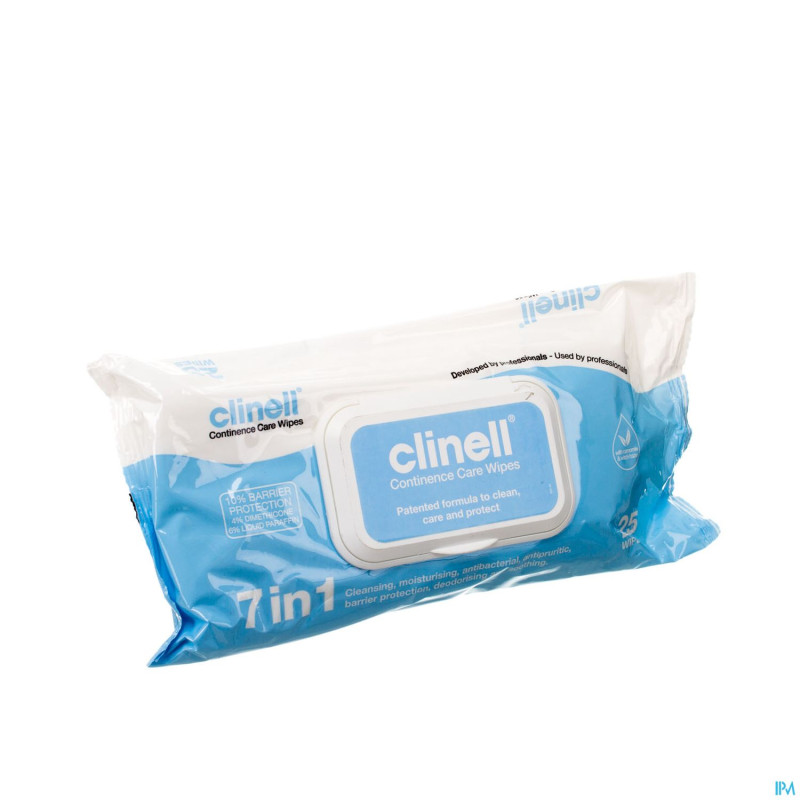 Clinell continence care wipes 25 pcs