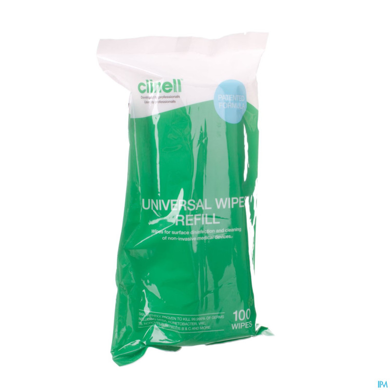 Clinell universal wipes refill tub 100 pcs