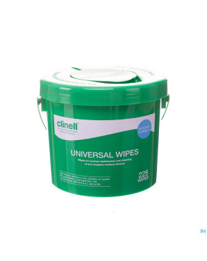 Clinell universal wipes bucket 225 pcs