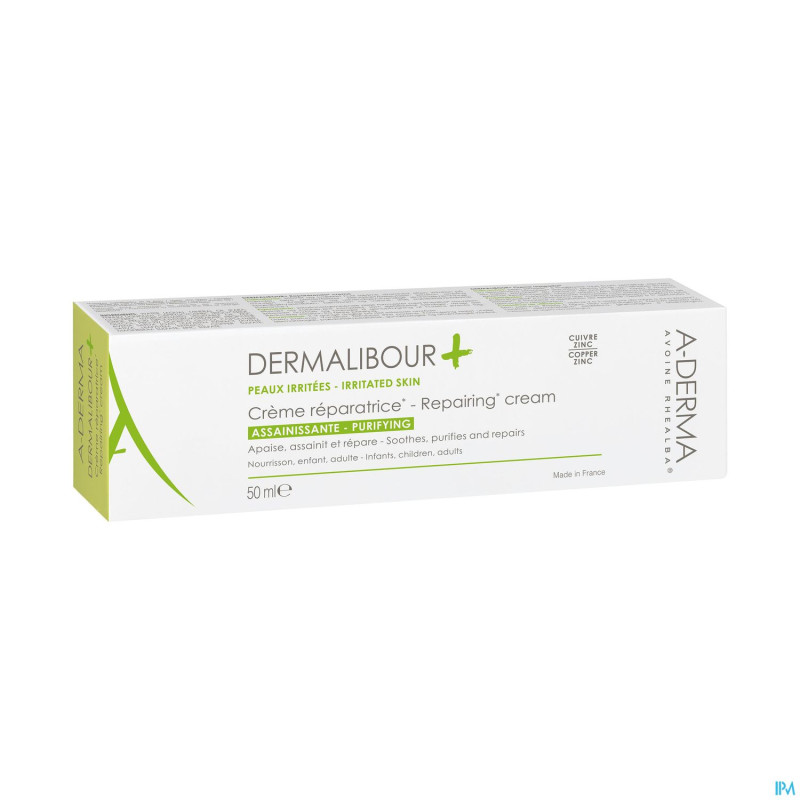 Aderma dermalibour+ creme reparatrice tube 50ml