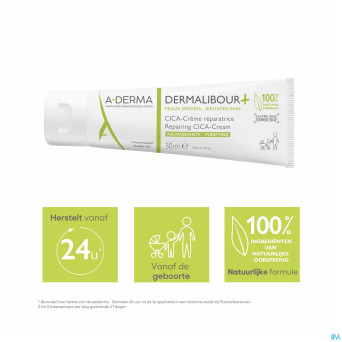 Aderma dermalibour+ creme reparatrice tube 50ml